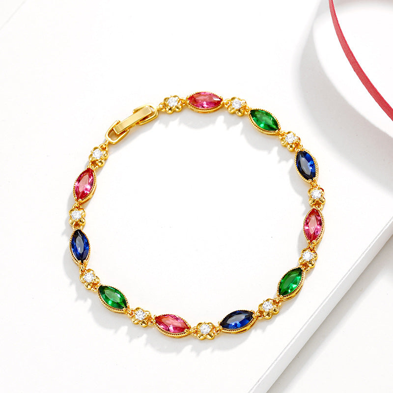 Stylish Vintage Ruby Bracelet