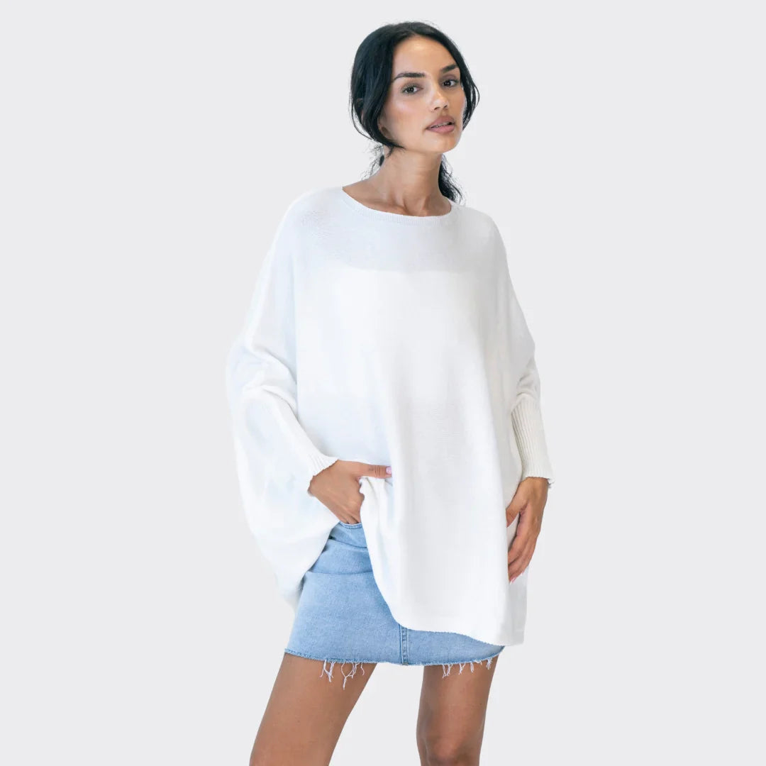 Beige Cozy Oversized Sweater