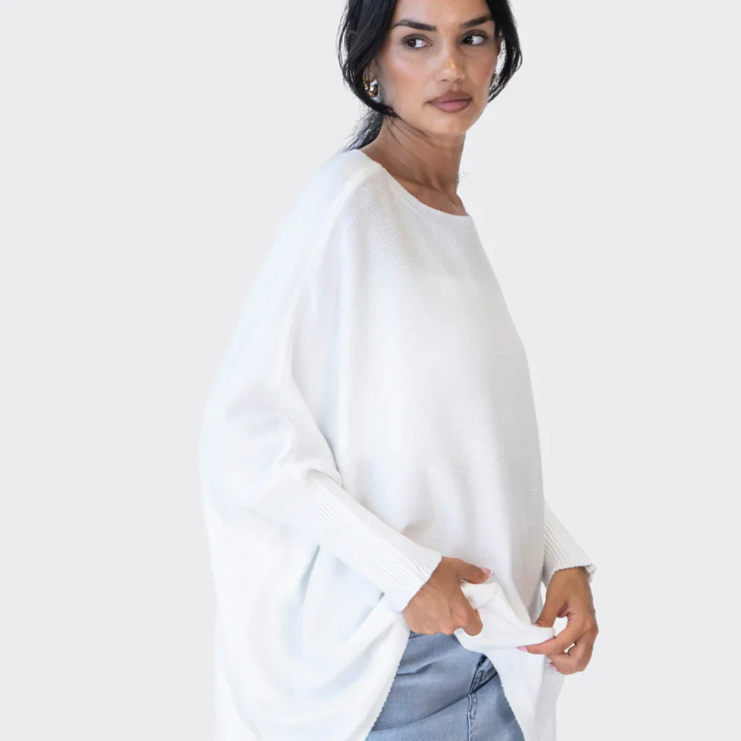 Beige Cozy Oversized Sweater