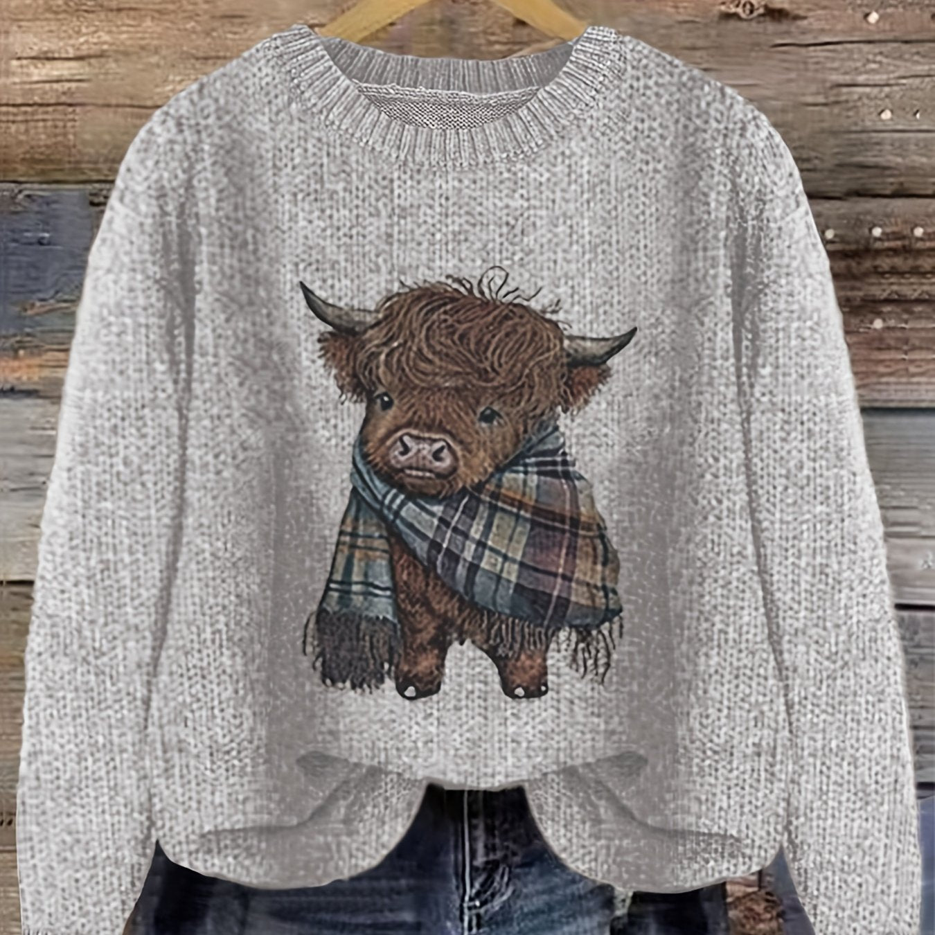 Women’s Pink & Brown Color Block Sweater