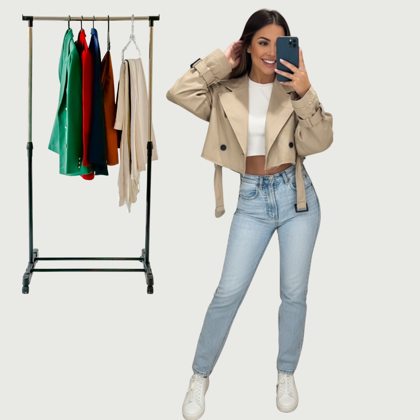 Isla Short Trench Coat