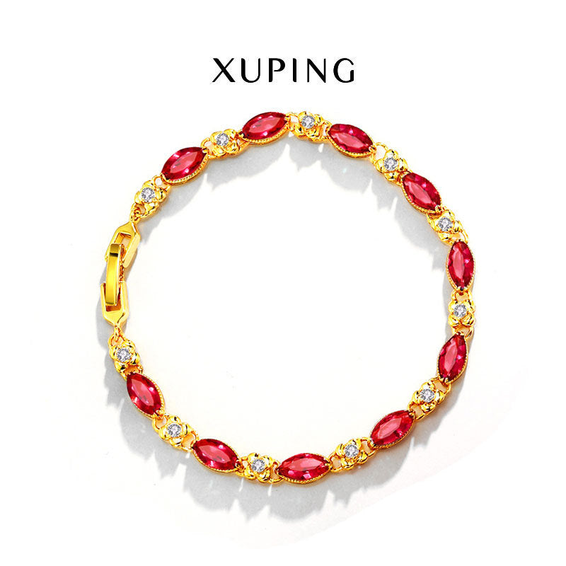 Stylish Vintage Ruby Bracelet