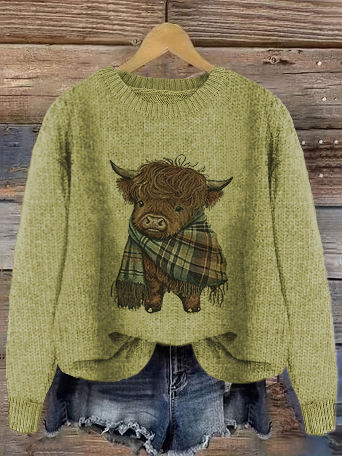 Women’s Pink & Brown Color Block Sweater