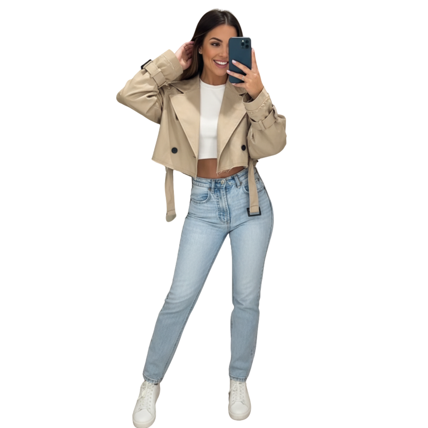 Isla Short Trench Coat