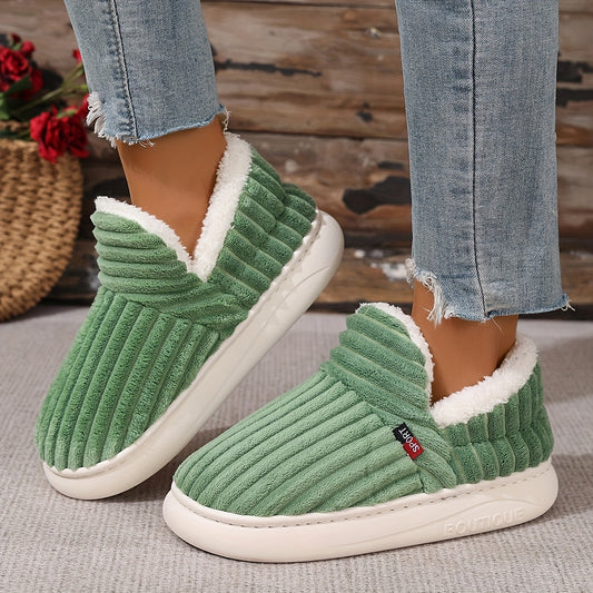Women’s Plush Winter Slippers – Faux Fur Lined Cozy Booties