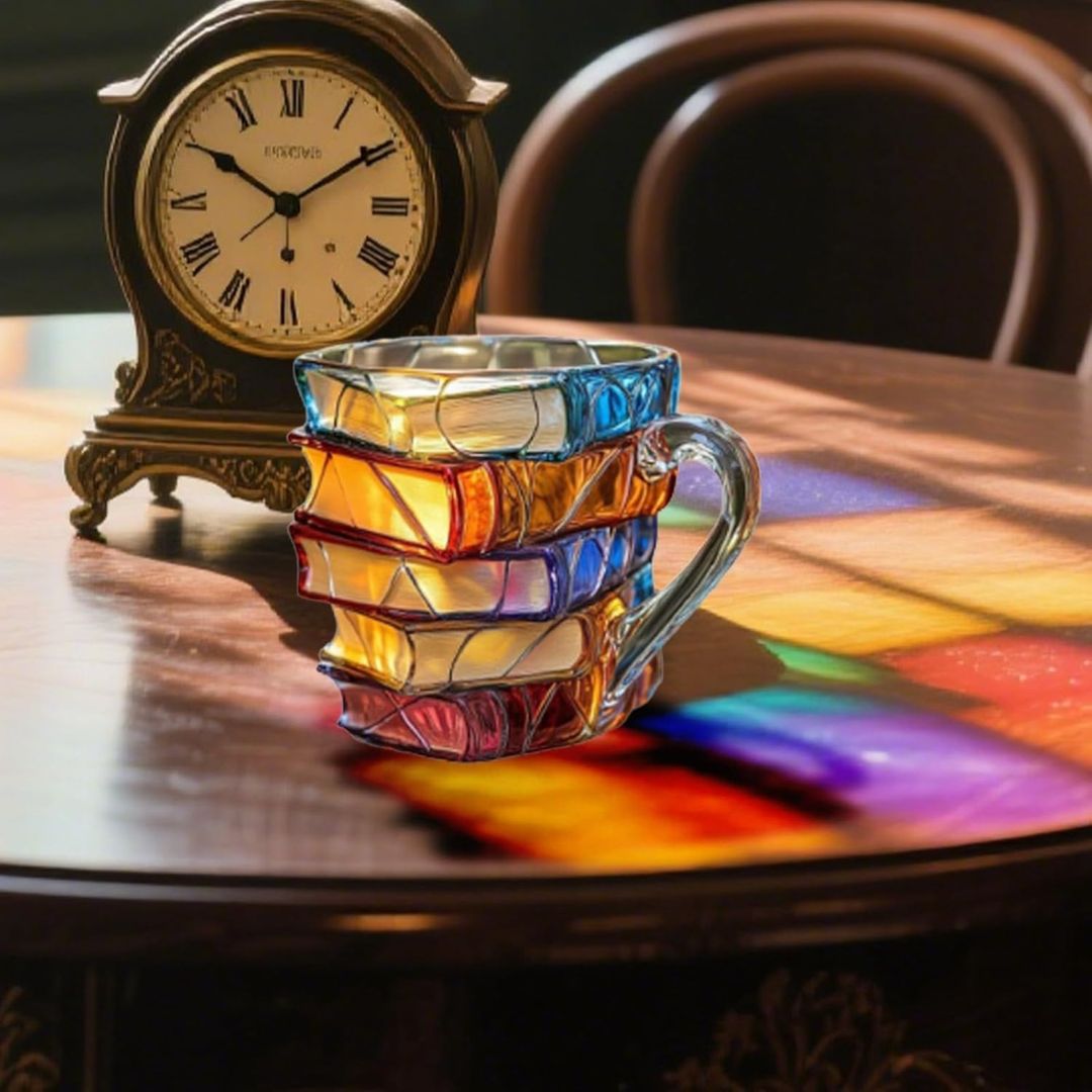 Unique Handmade 3D Book Mug - One-of-a-Kind