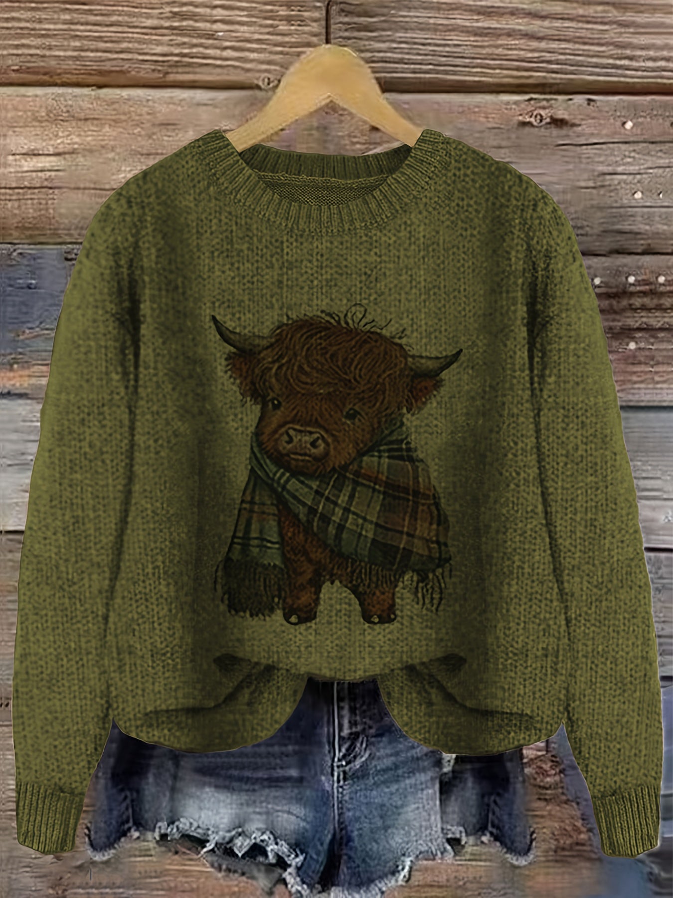 Women’s Pink & Brown Color Block Sweater