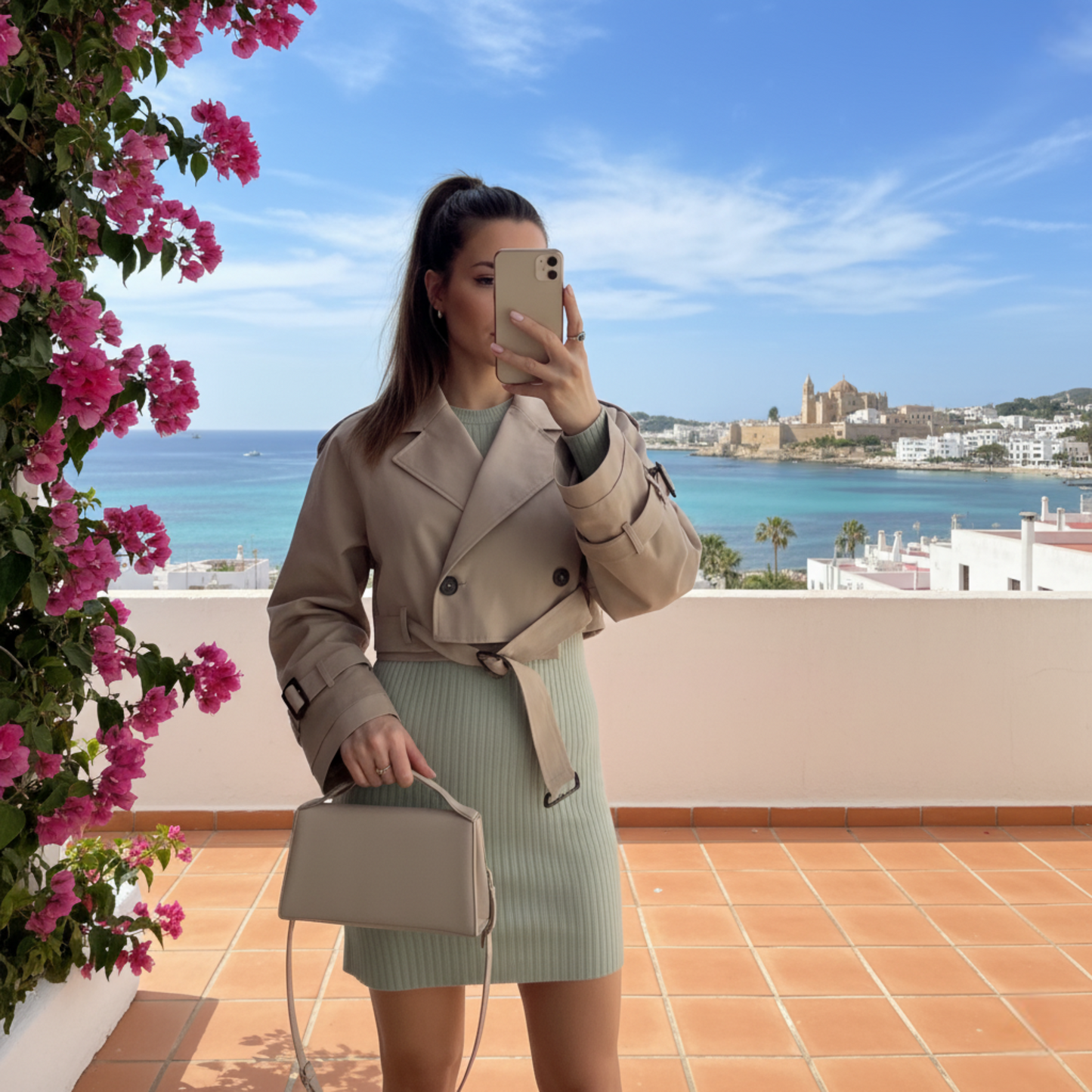 Isla Short Trench Coat