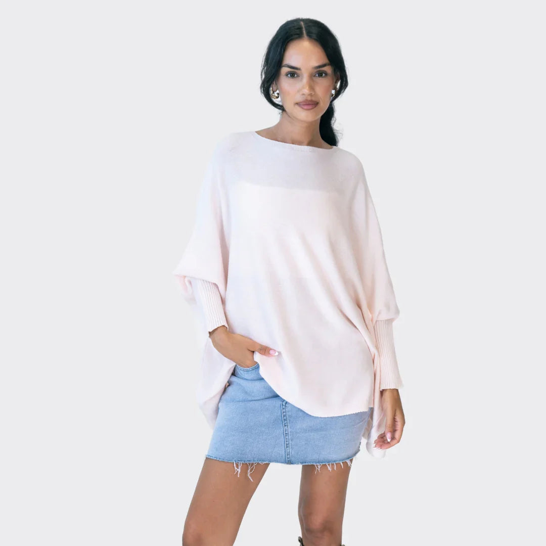 Beige Cozy Oversized Sweater