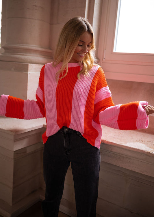 Pauline™ | Striped Knit Sweater