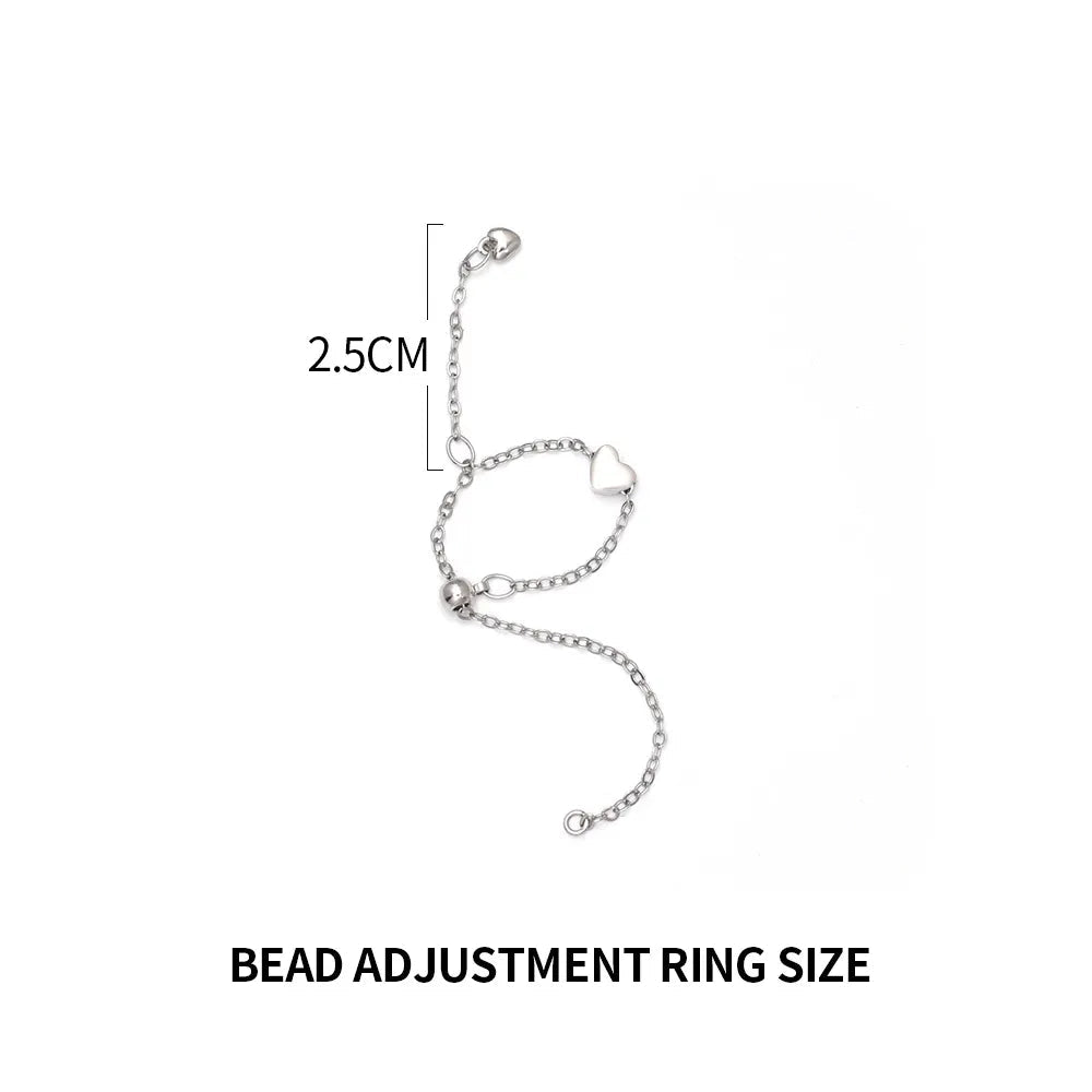 Bague ajustable en forme de cœur – Fantaisiste et romantique