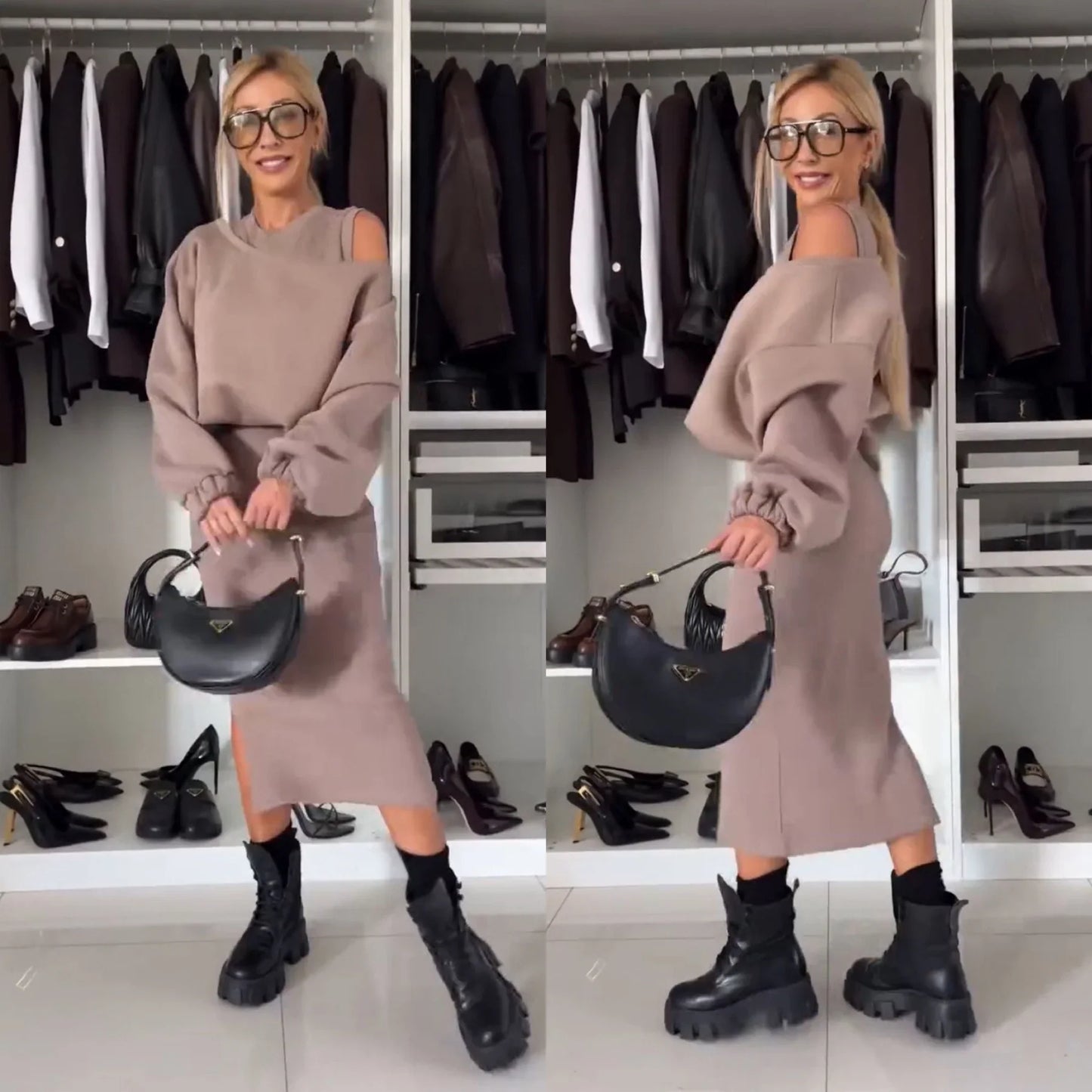 Isla Dress and Sweater Ensemble!