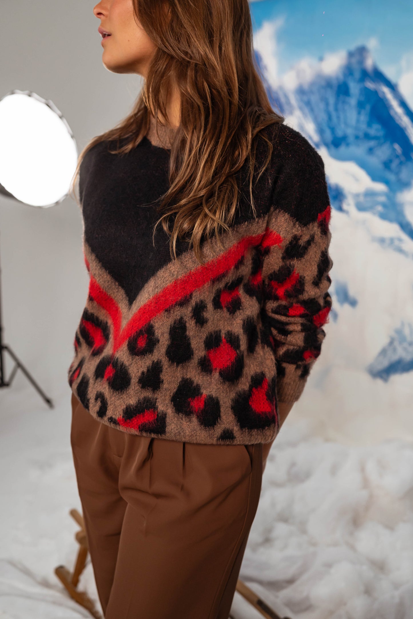 Valerie™ | Leopard Print Knitted Sweater