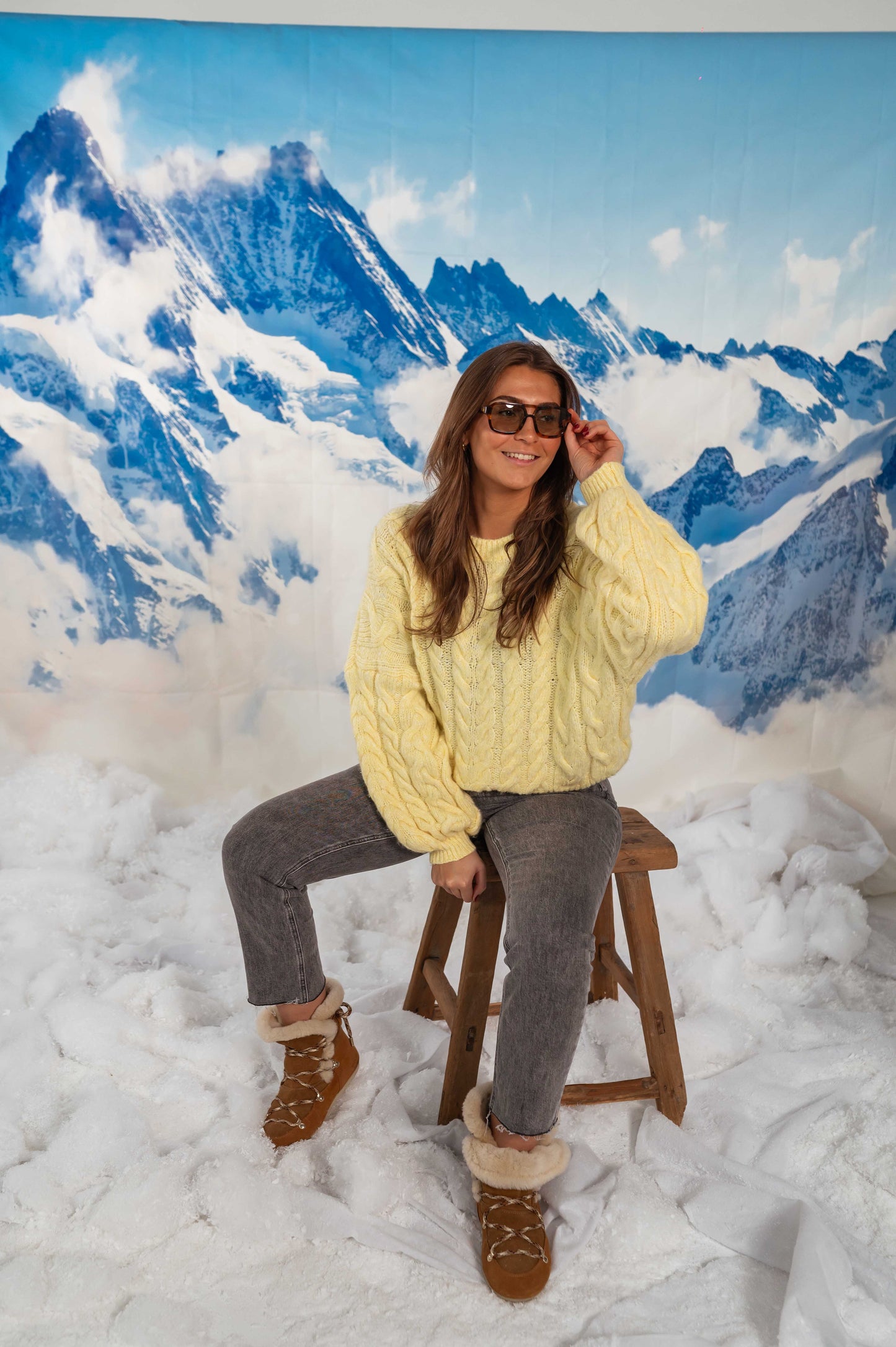 Hannah™ | Cozy Yellow Knit Sweater
