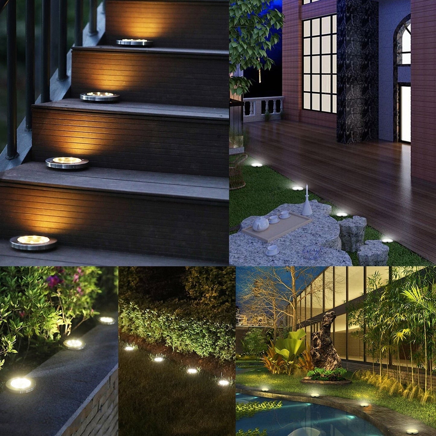 Ravelle™ - Solar-Powered Wireless LED Ground Lights