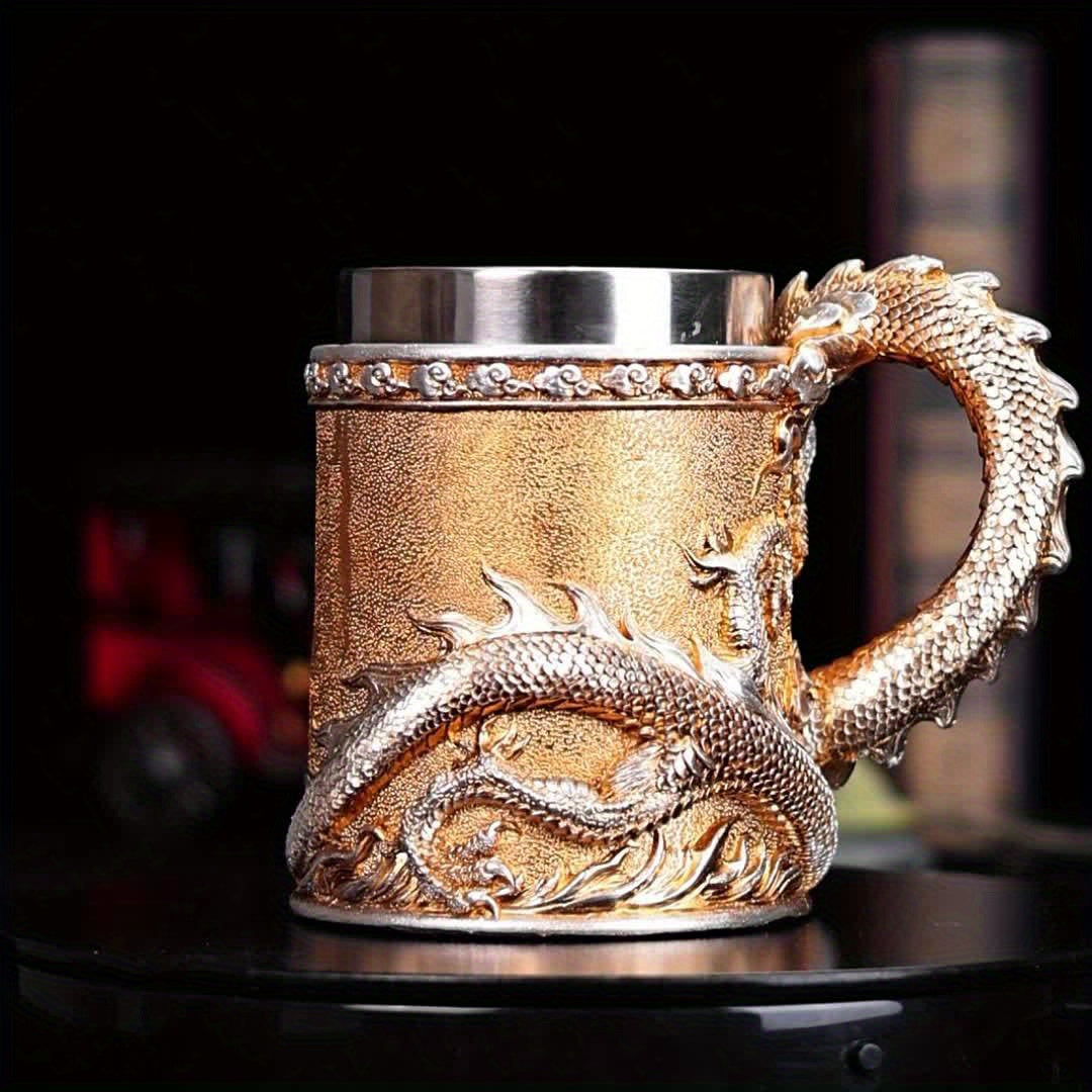 Chope à bière en acier inoxydable Dragon