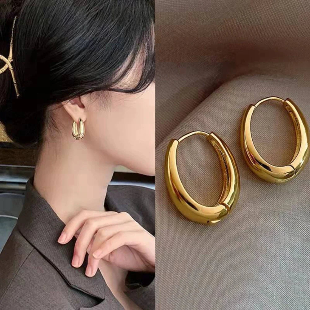 Boucles d'oreilles créoles en or intemporelles