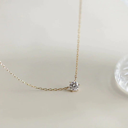 Radiant Zirconia Necklace | One-of-a-Kind Shiny Design