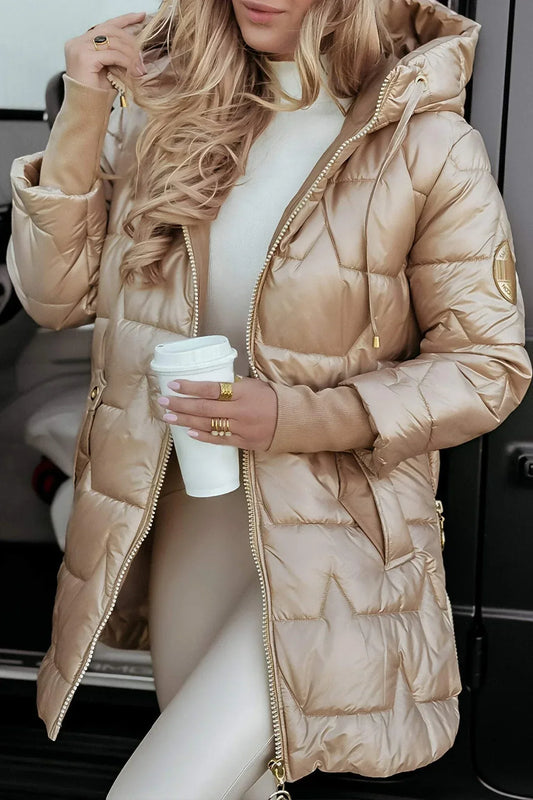Isla Shine – Chic Hooded Winter Coat