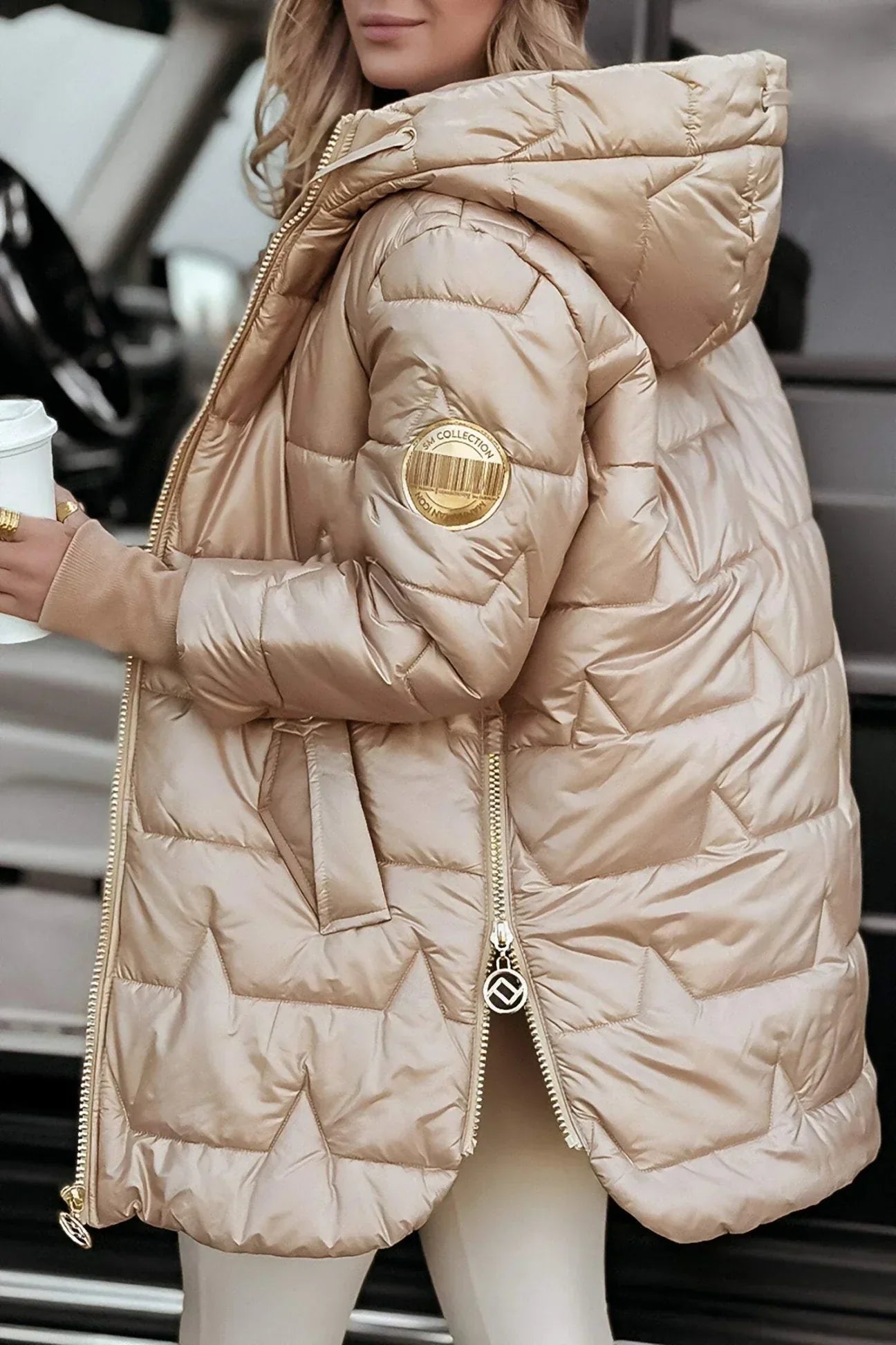Isla Shine – Chic Hooded Winter Coat