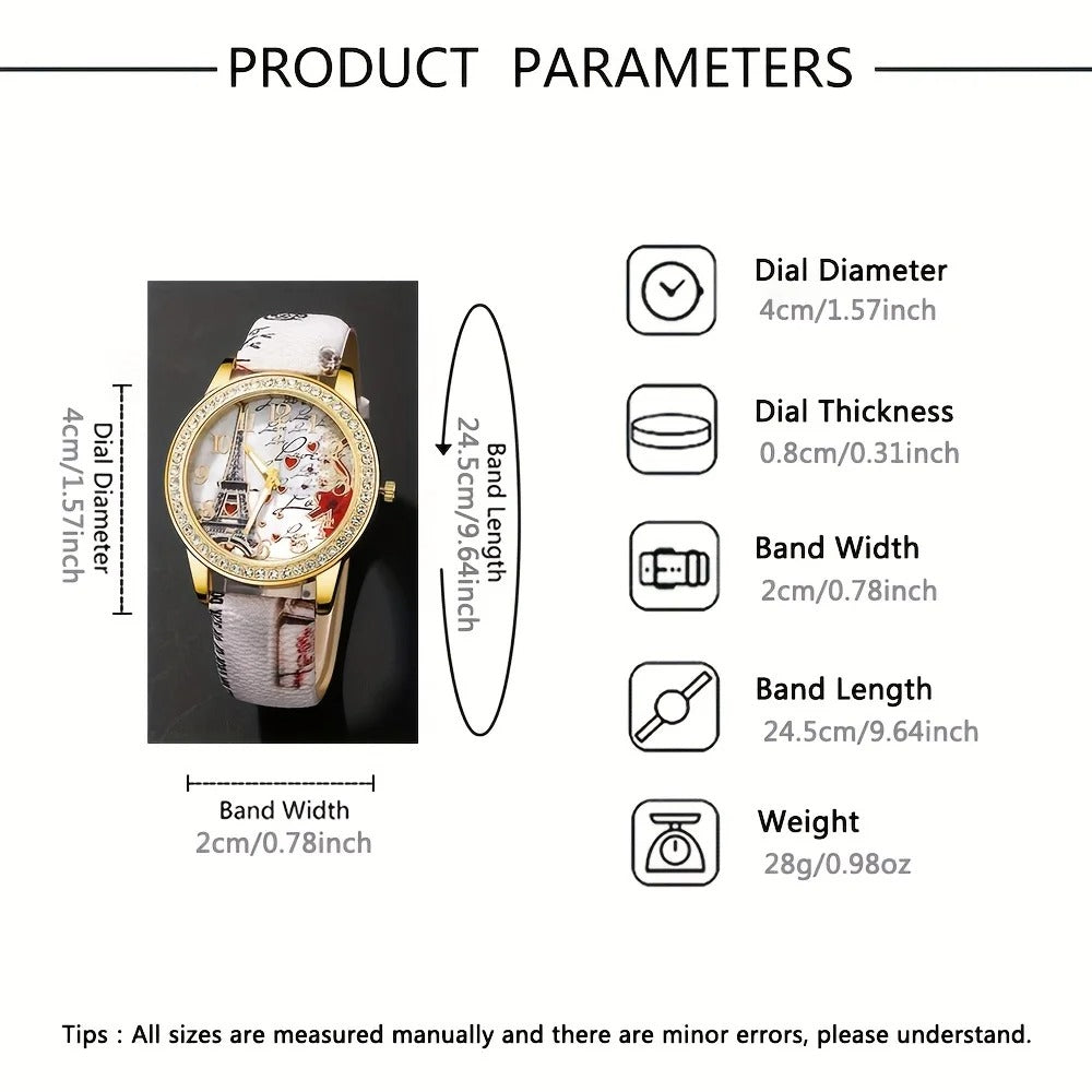 Coffret cadeau élégant de 5 montres pour femme