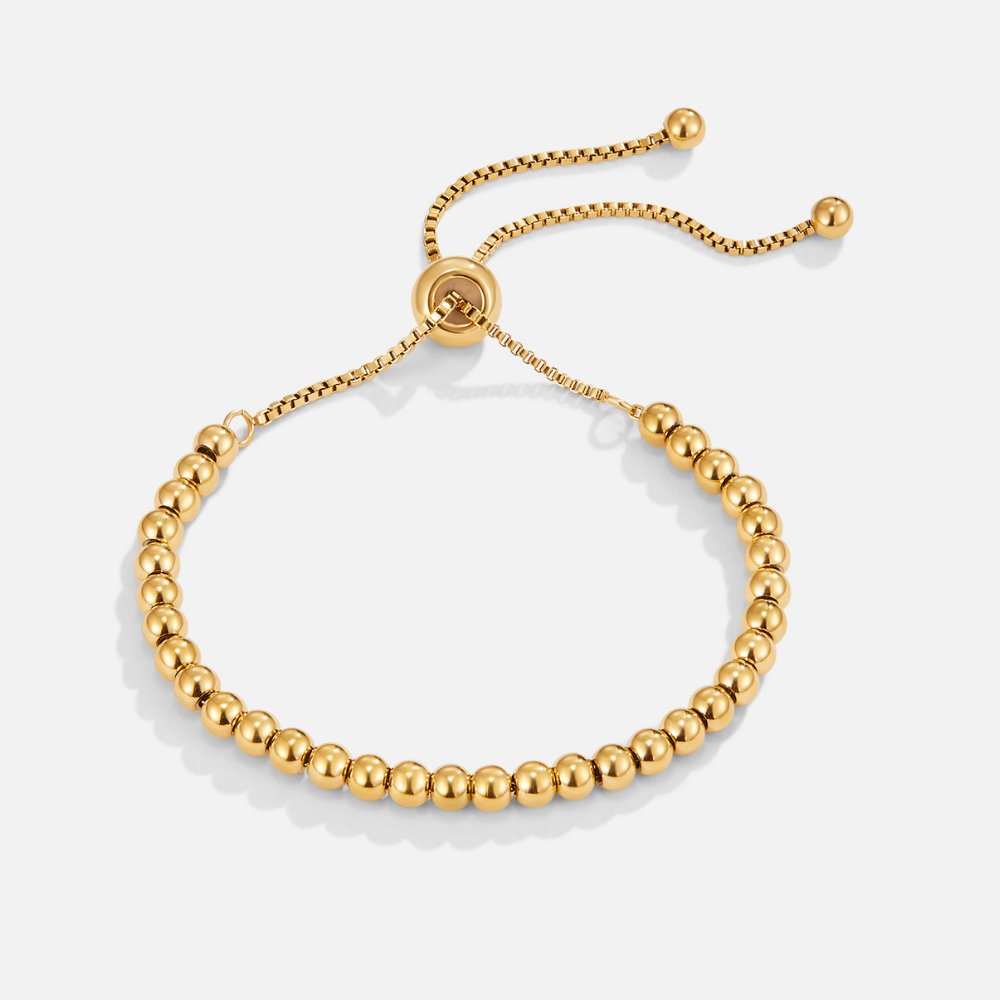 Bracelet en perles dorées
