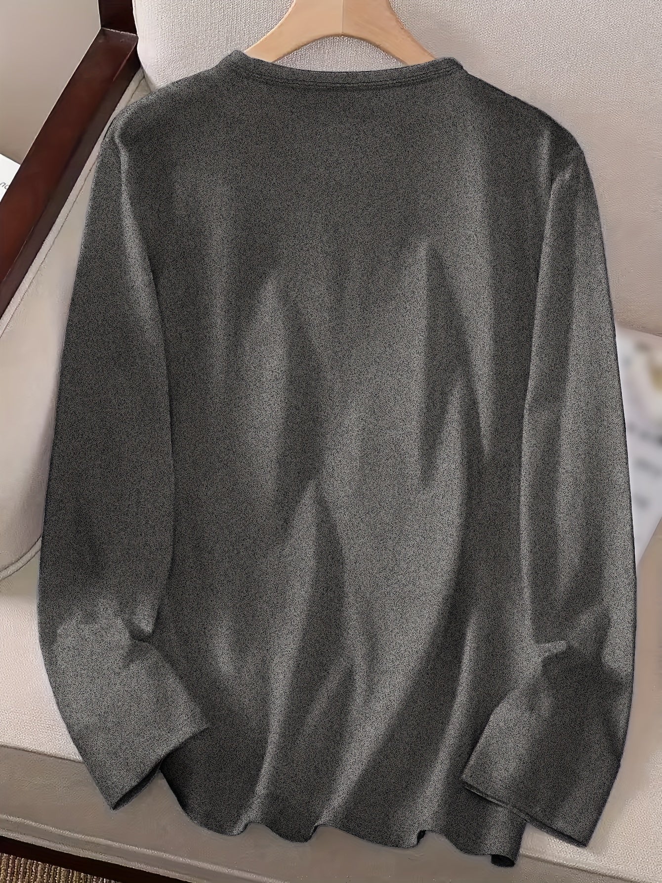 3™ | Trio of Casual Long Sleeve Crew Neck T-Shirts