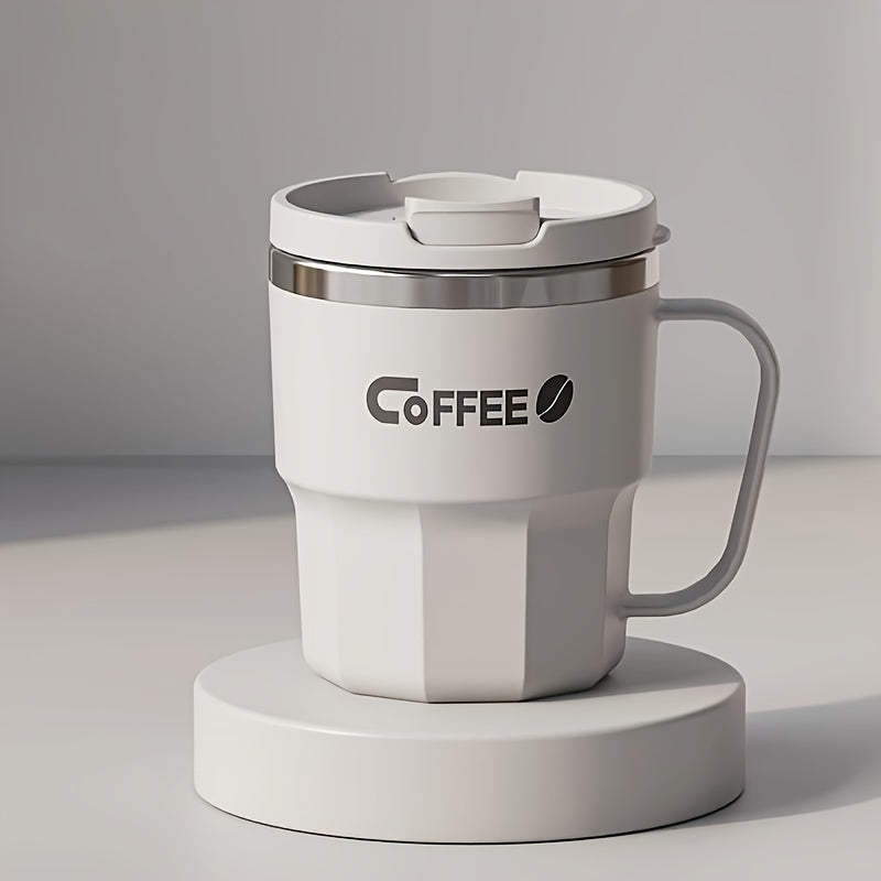 Tasse à café à double paroi avec couvercle