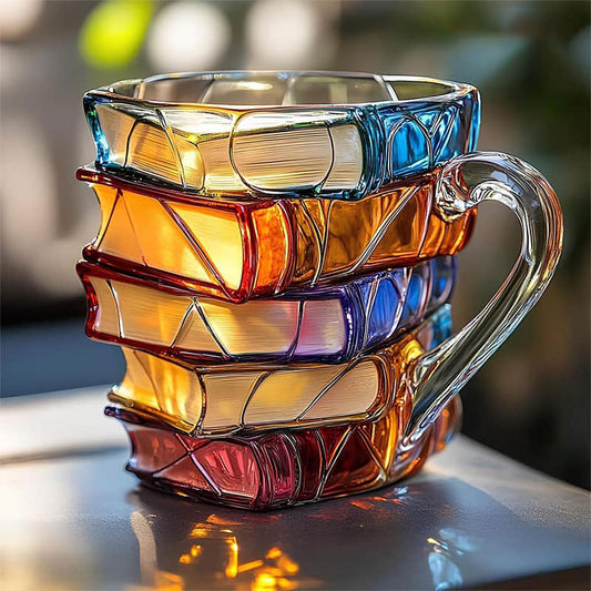 Unique Handmade 3D Book Mug - One-of-a-Kind