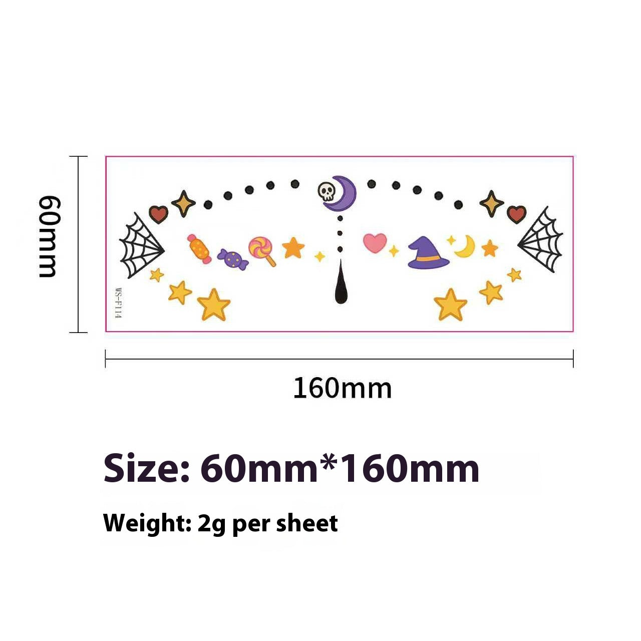 Cute Halloween Ghost Makeup Stickers