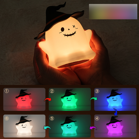 Halloween Ghost Silicone Pat Light