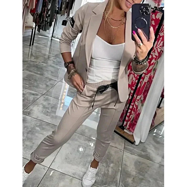 Isabelle | Personalized Set with Soft Blazer and Loose Sweatpants
