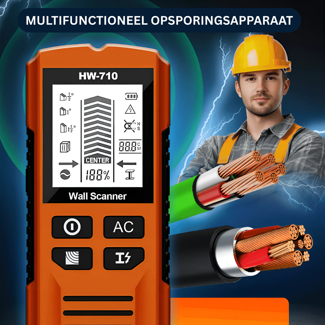 WallScan™ Pro – Versatile Detector for Metal, Wood, and Cables