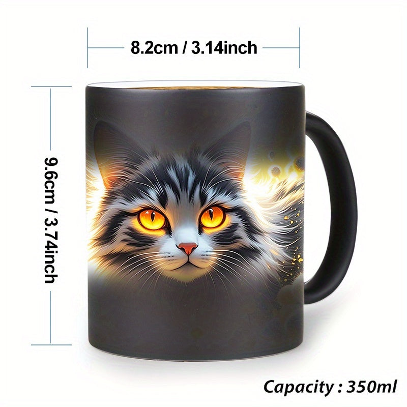 Tasse à café chat changeant de couleur