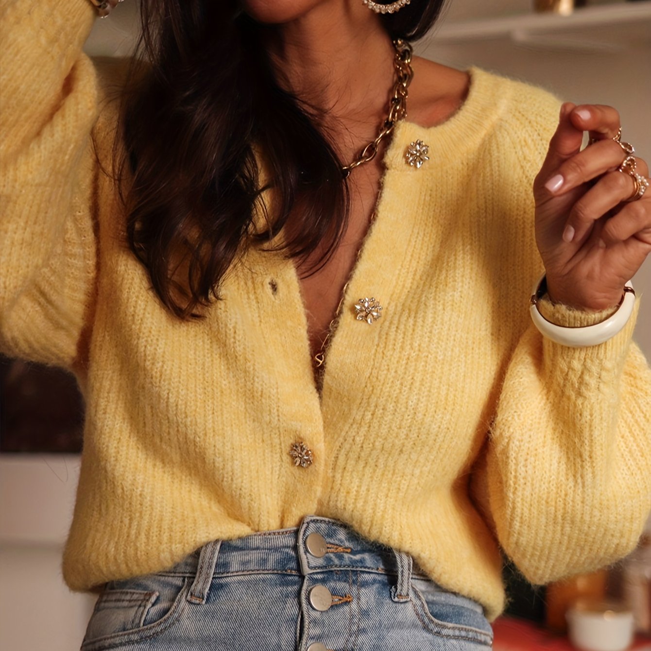 Button Blazer Jacket