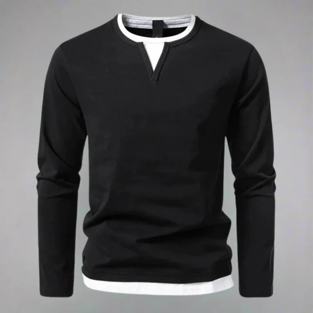 Bryan | V-Neck Long Sleeve Shirt