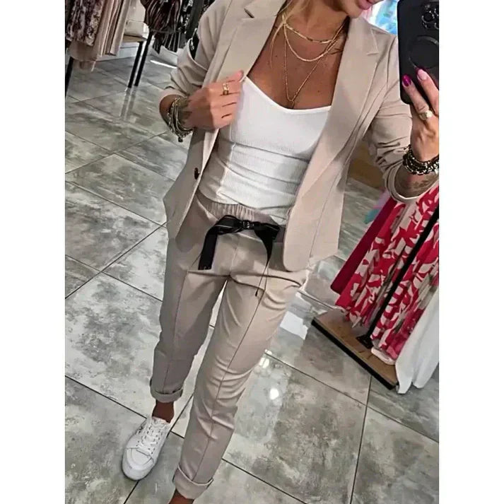 Isabelle | Personalized Set with Soft Blazer and Loose Sweatpants