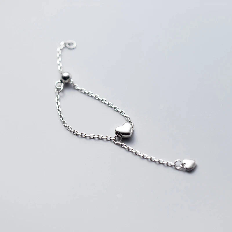 Bague ajustable en forme de cœur – Fantaisiste et romantique