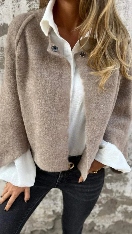 Celeste | Round Neck Wool Coat