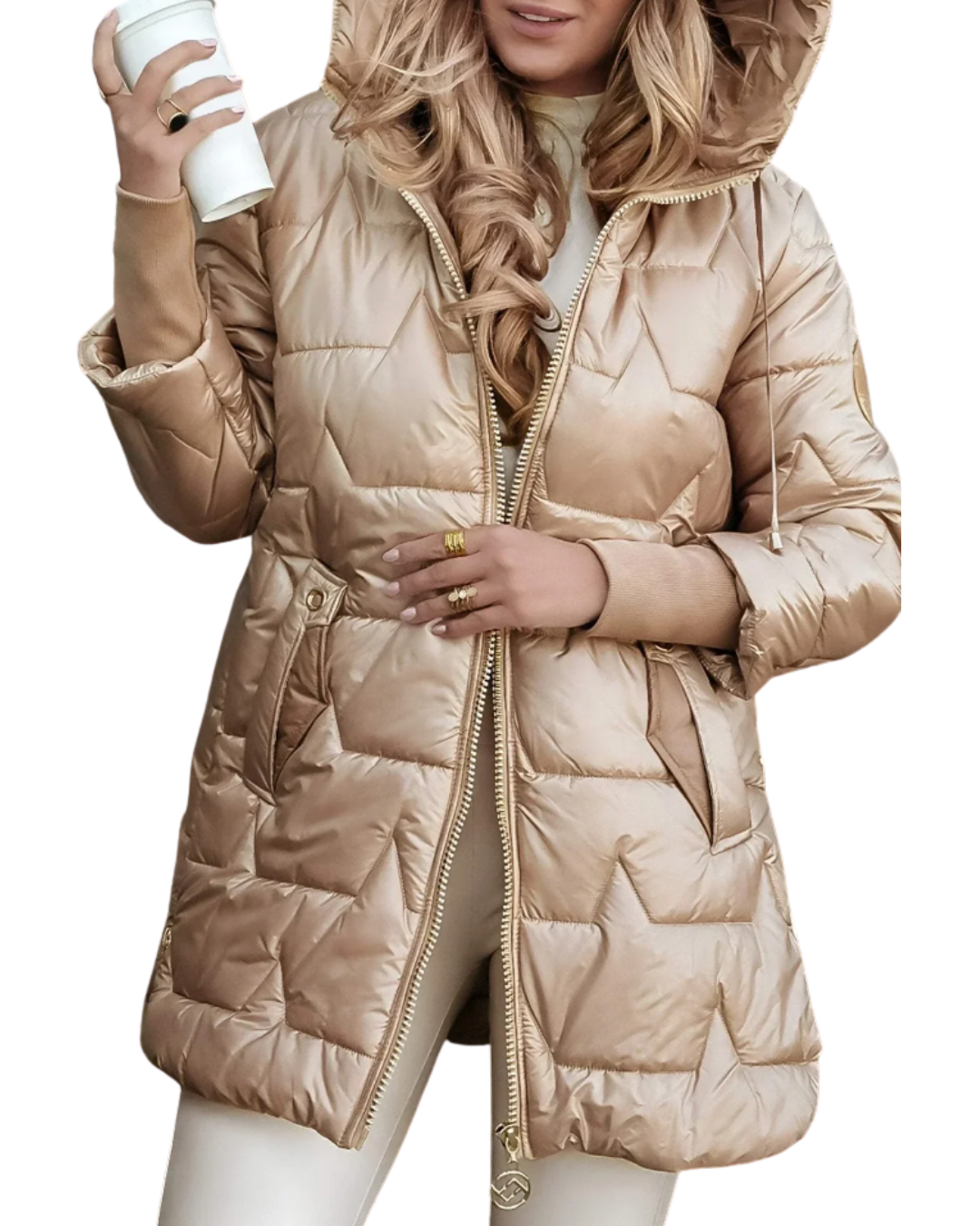 Nolwen | Stylish Hooded Winter Coat with Insulation