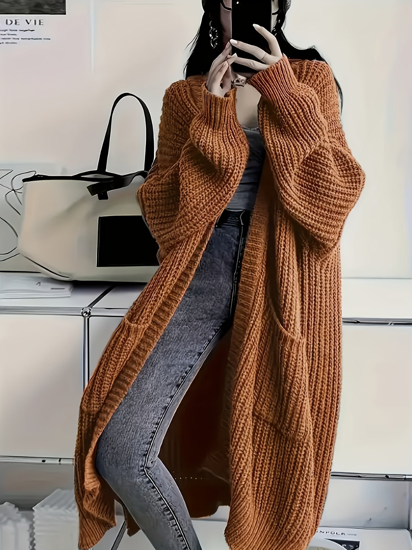 Gray™ | Women's Belted Cozy Cardigan in Gray