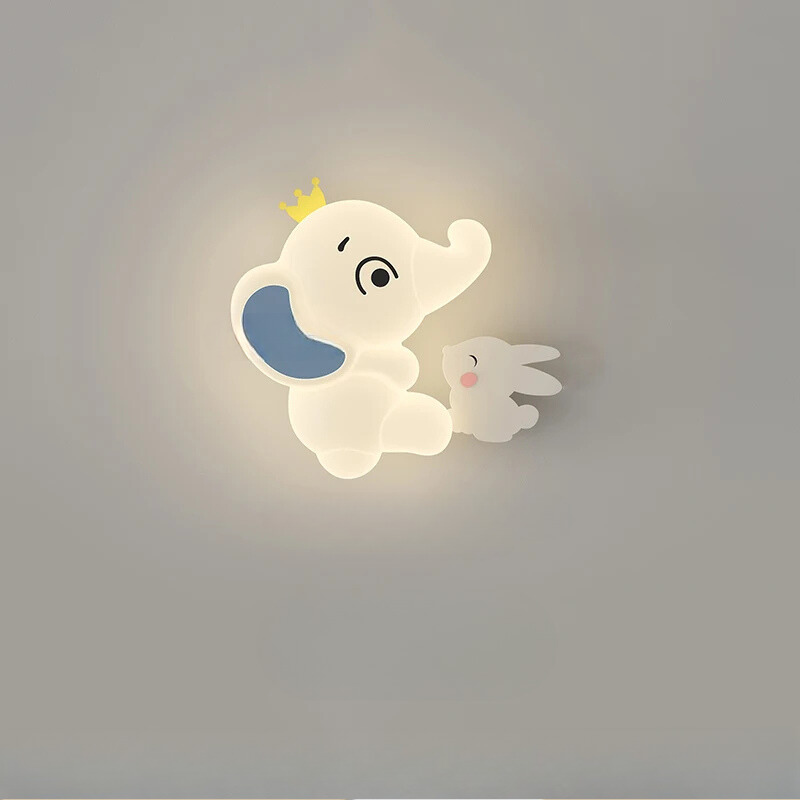 Bélo™ Elephant LED Wall Lamp – Adjustable Lighting for Kids' Rooms