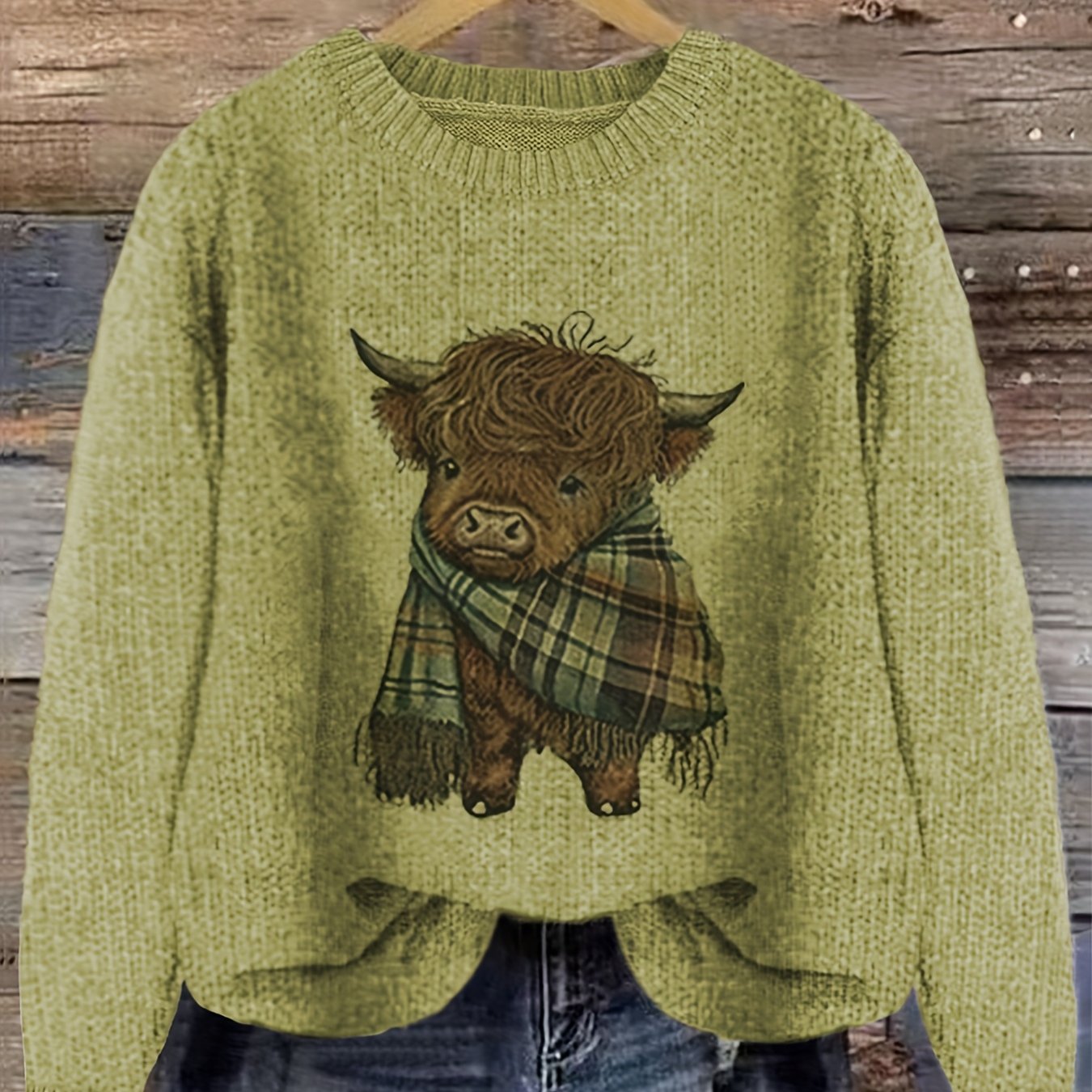 Women’s Pink & Brown Color Block Sweater