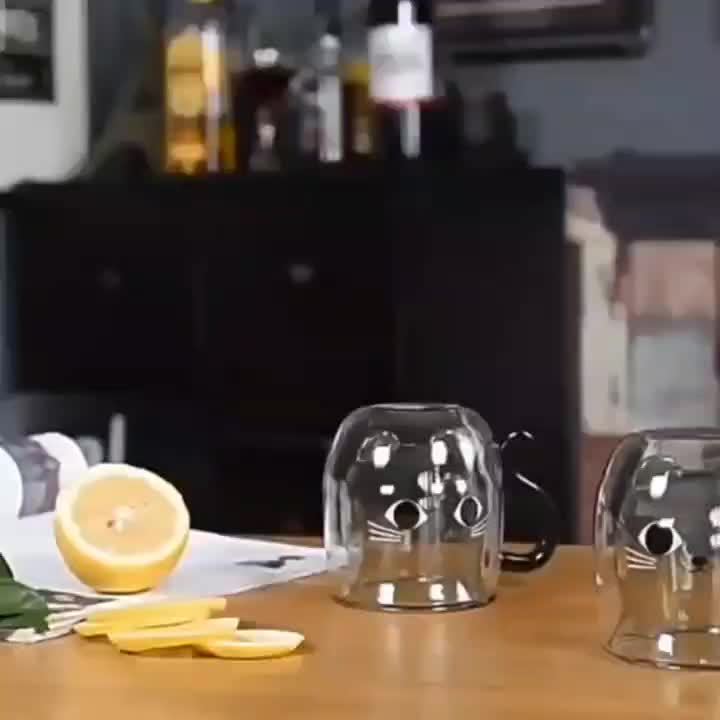 Tasse à café et à thé créative en forme de chat