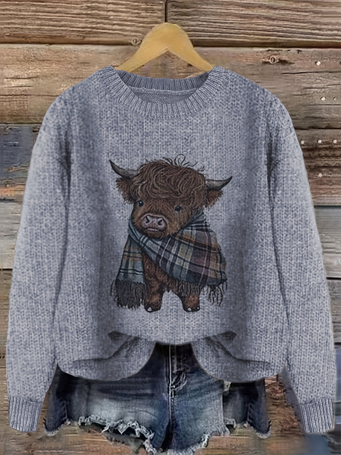 Women’s Pink & Brown Color Block Sweater