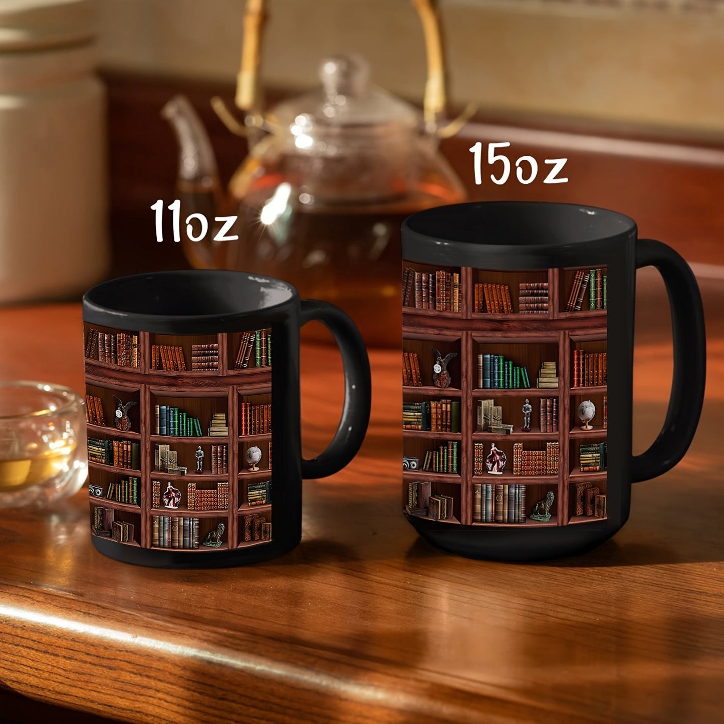 Tasse en céramique pour étagère de bibliothèque