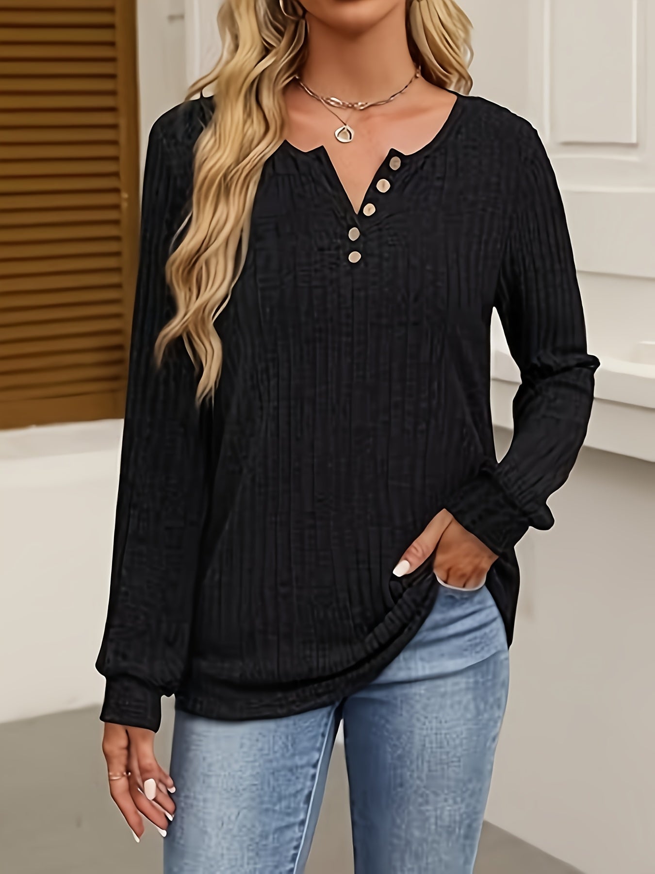3-Pack of Comfortable Ribbed V-Neck T-Shirts