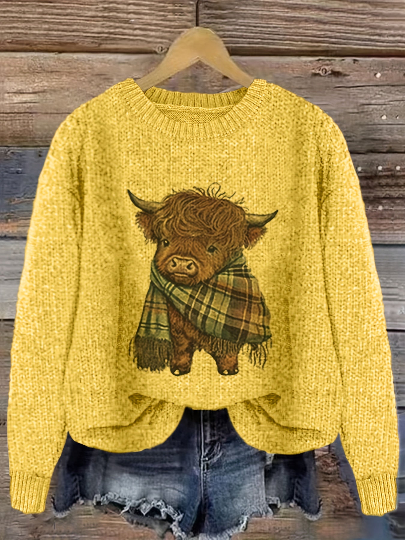 Women’s Pink & Brown Color Block Sweater