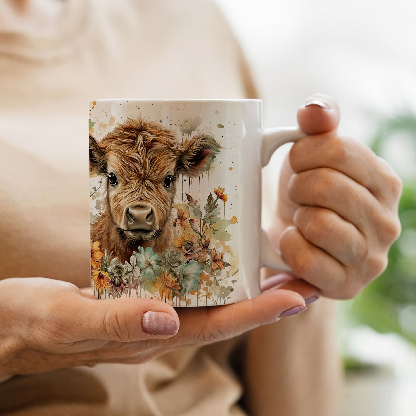 Tasse en céramique Highland Cow