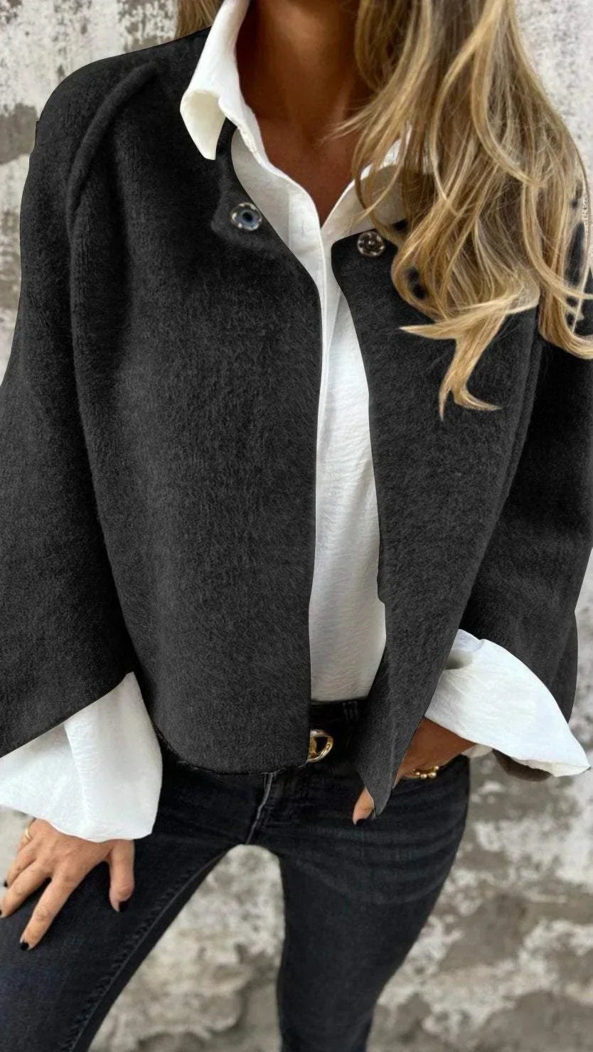 Celeste | Round Neck Wool Coat